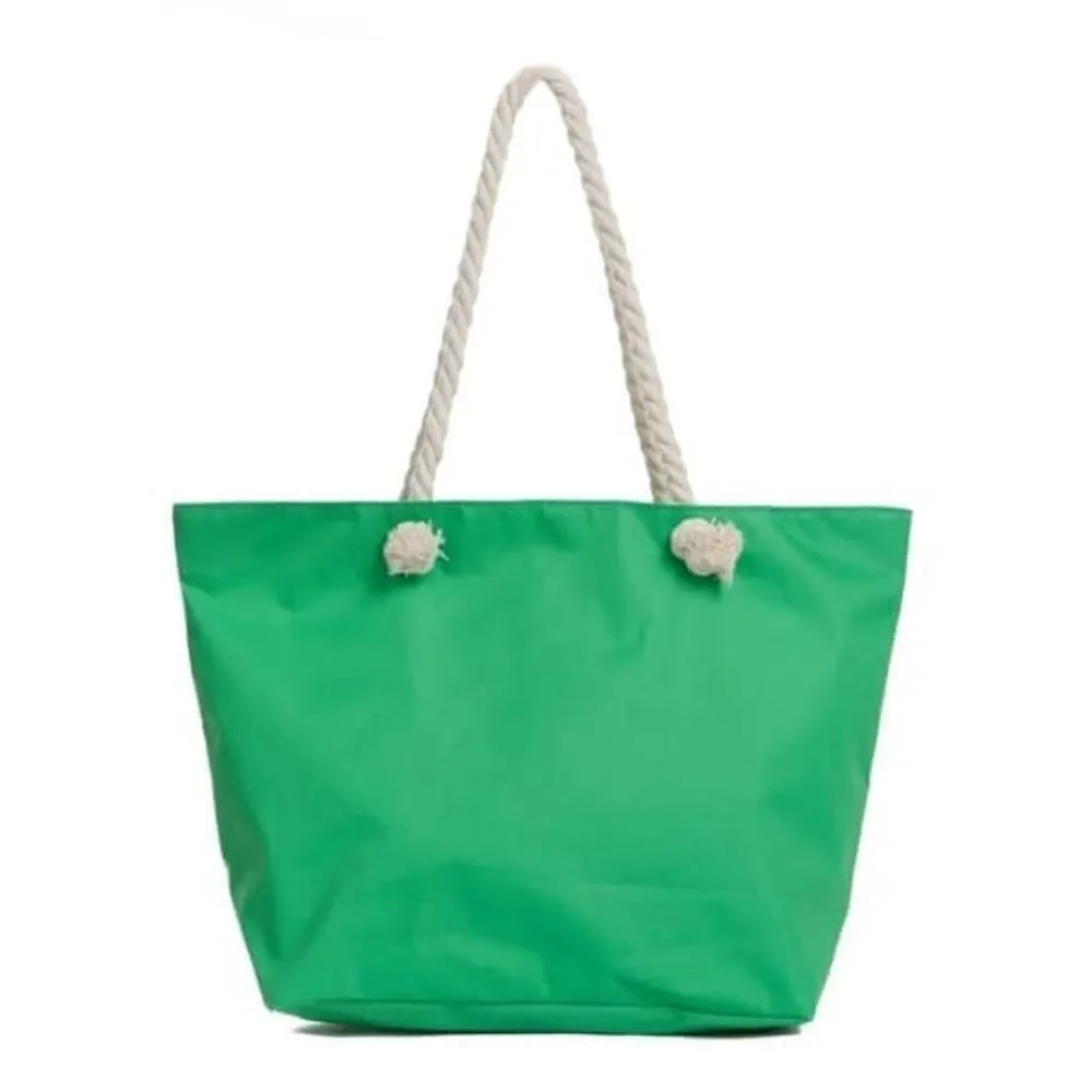 Water Resistant Canvas Beach Bag with Zipper, Cactus Large Beach Tote Bag new